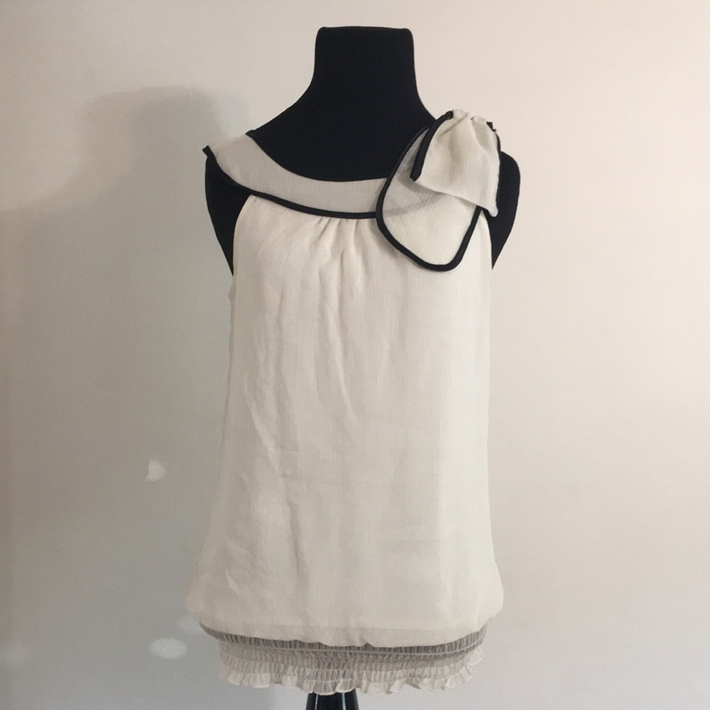 IZ Beyer Cream High Neck Tank Top